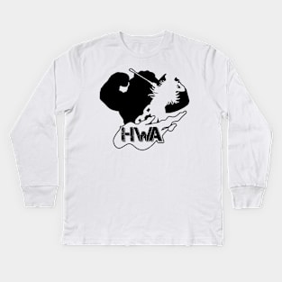 Huge Wrestling Army HWA Street Fighter Kids Long Sleeve T-Shirt